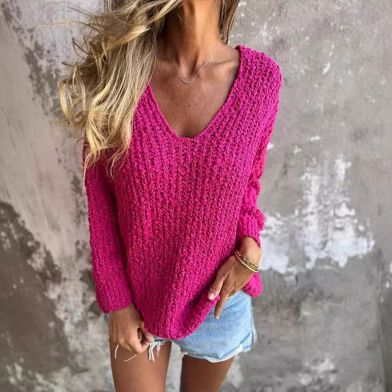 Pull En Cachemire Avec Décolleté En V